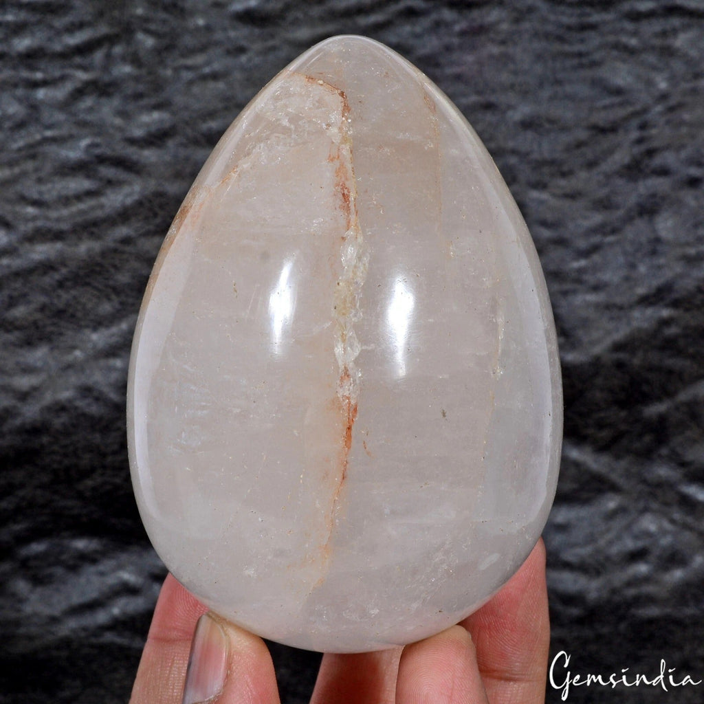 2890Ct Natural Untreated White Quartz Crystal Healing Mineral Egg Shape Huge Gem