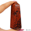 112 Gm/3.1" Natural Mahogany Obsidian Crystal Healing Reiki Power Obelisk Tower