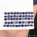 105 Cts/50 Pcs Natural African Blue Sapphire Oval Cut Loose Gems Lot For Jewelry