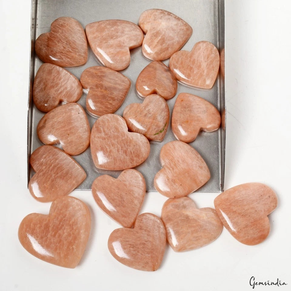 Amazonite Lot, Cabochon, Untreated, Peach — 18 Pieces, 18mm to 30mm, 550 Ct, Madagascar