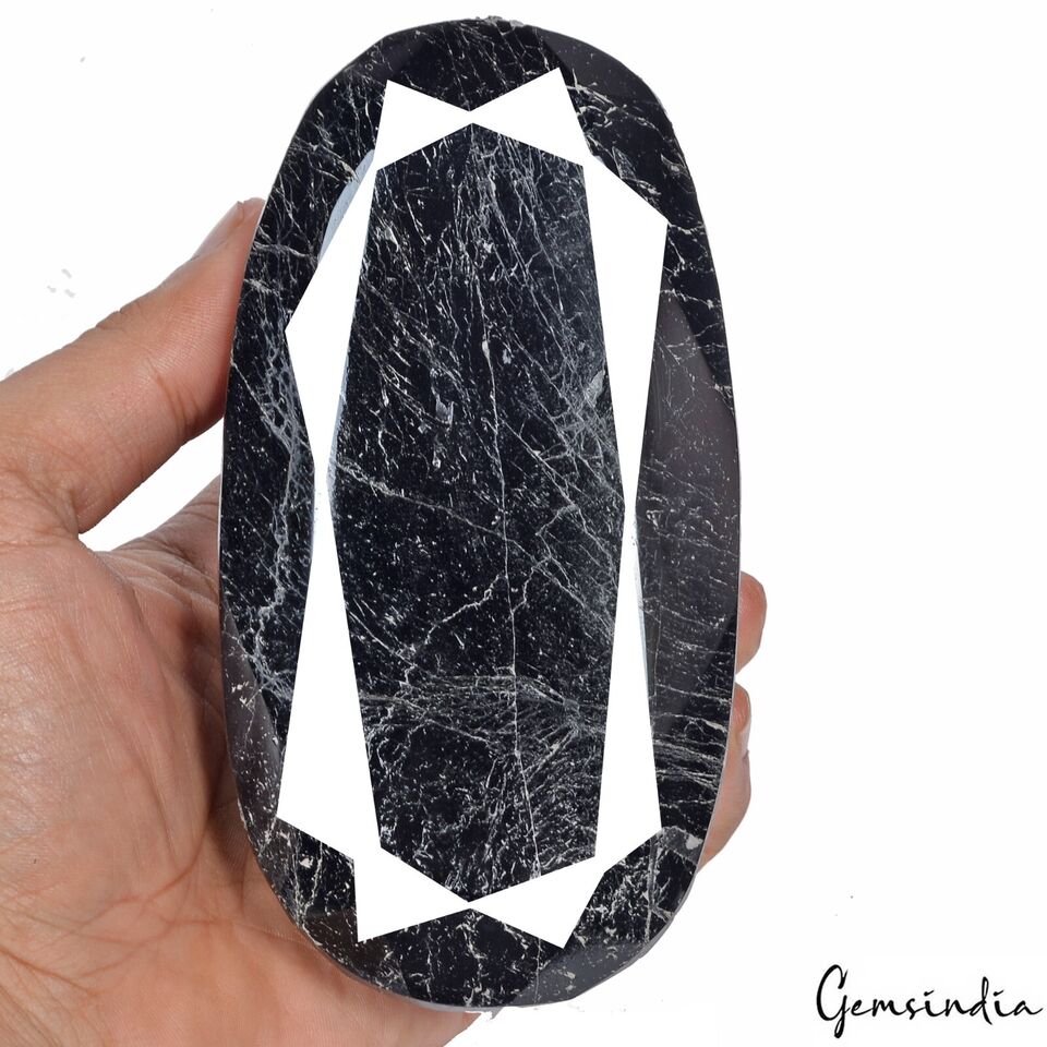 Natural Black Tourmaline 4350 Ct Rare Oval Cut Museum Size Top Grade Gemstone