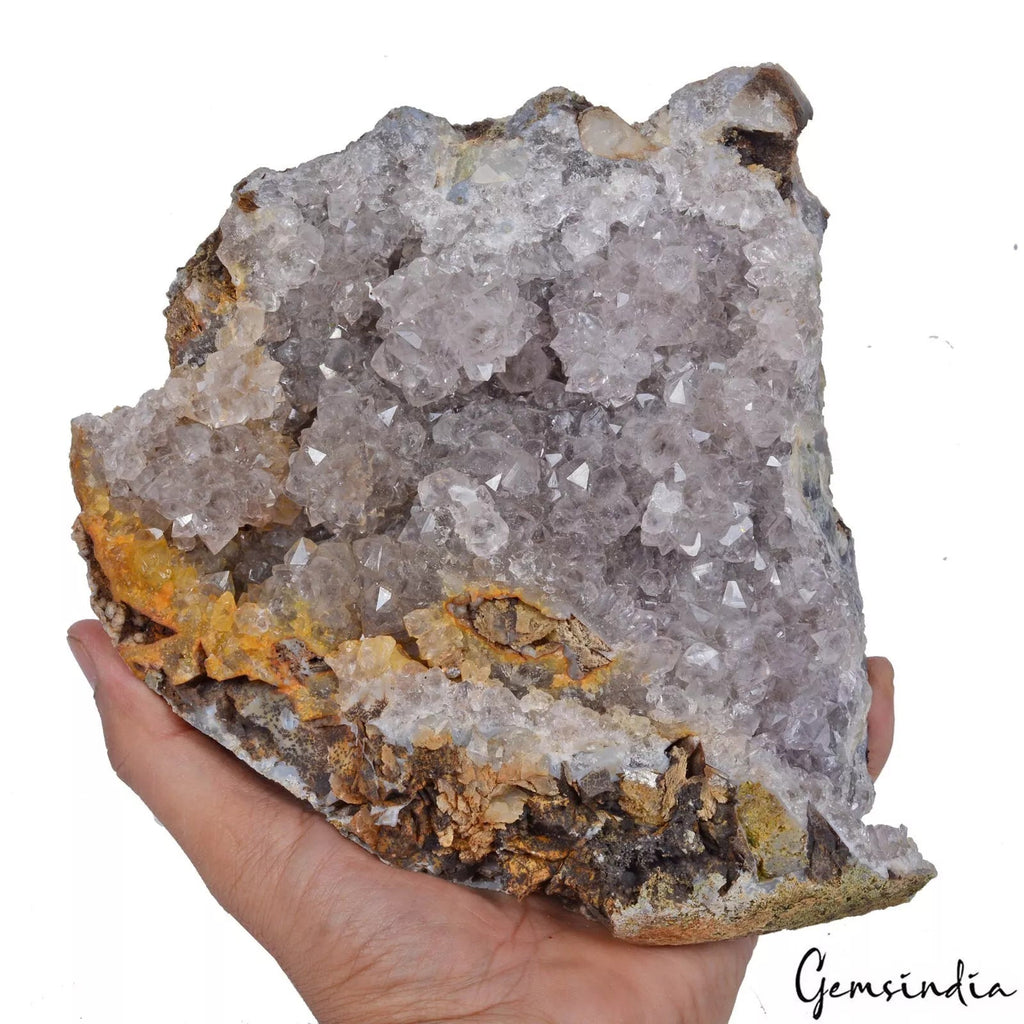 3.27 Kg Natural Amethyst Rough Geode Crystal Cluster /Raw Mineral Large Specimen