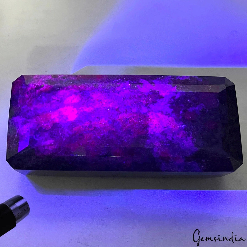 Ruby Loose Gemstone, Octagon Cut, Untreated — 6 x2.75x2.1 Inches, 8400 Ct (1.68 Kg), Madagascar