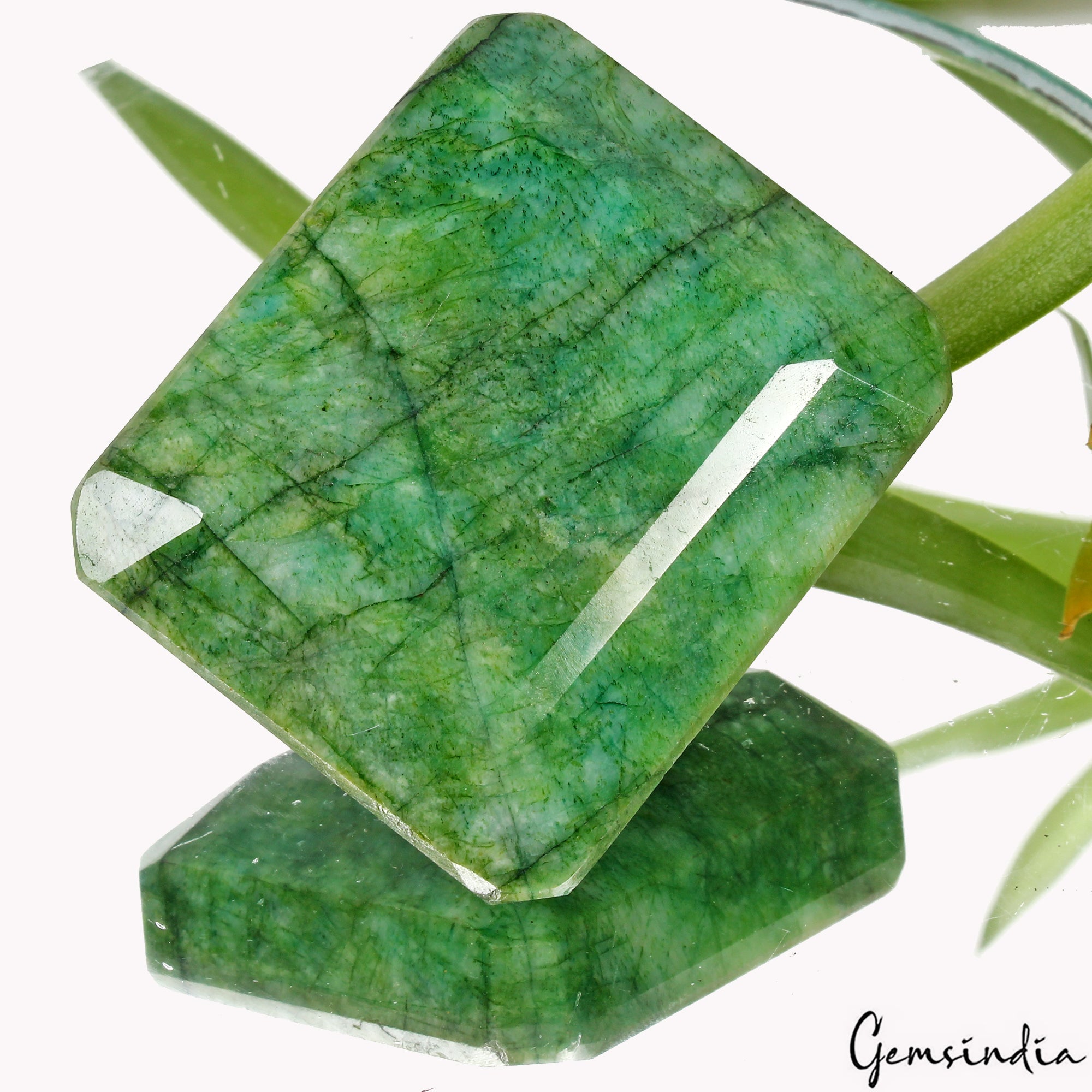 Huge 670 Cts Natural Brazilian Green Emerald Octagon Cut Loose Faceted Gemstone
