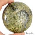 1620 Ct Natural Green Vessonite Round Hand Carved Earth Mined Huge Loose Gems