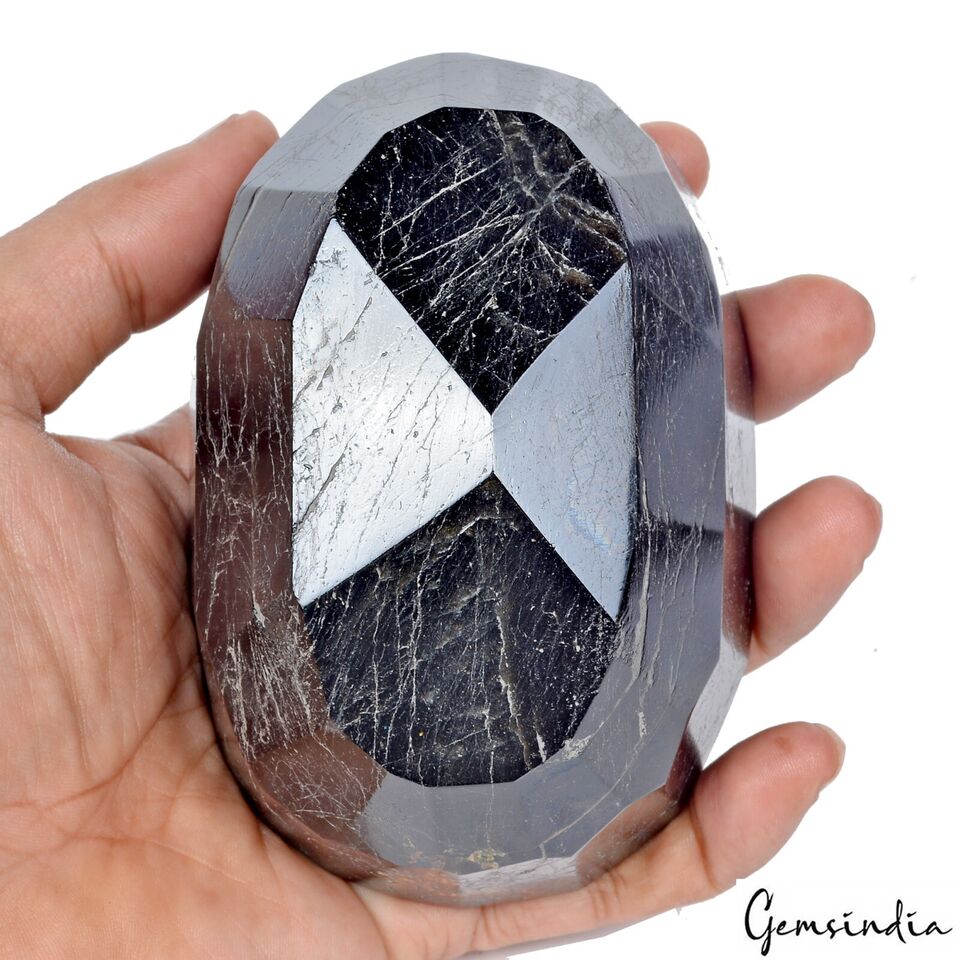 Tourmaline Loose Gemstone, Untreated, Black — 4.5x3x2.6 Inch, 5450 Ct (1.09 Kg)