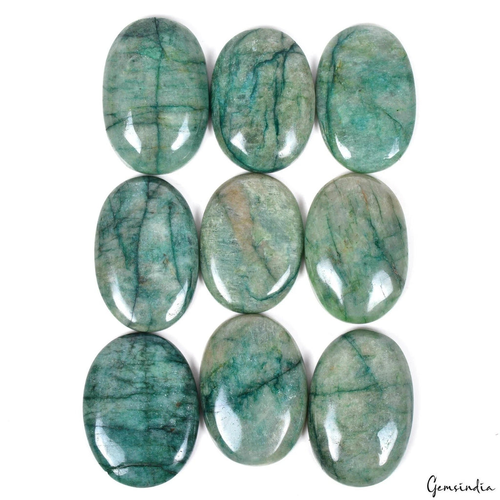 645 Cts Natural Untreated Emerald 36-40mm Green Pendant Size Loose Gemstones Lot