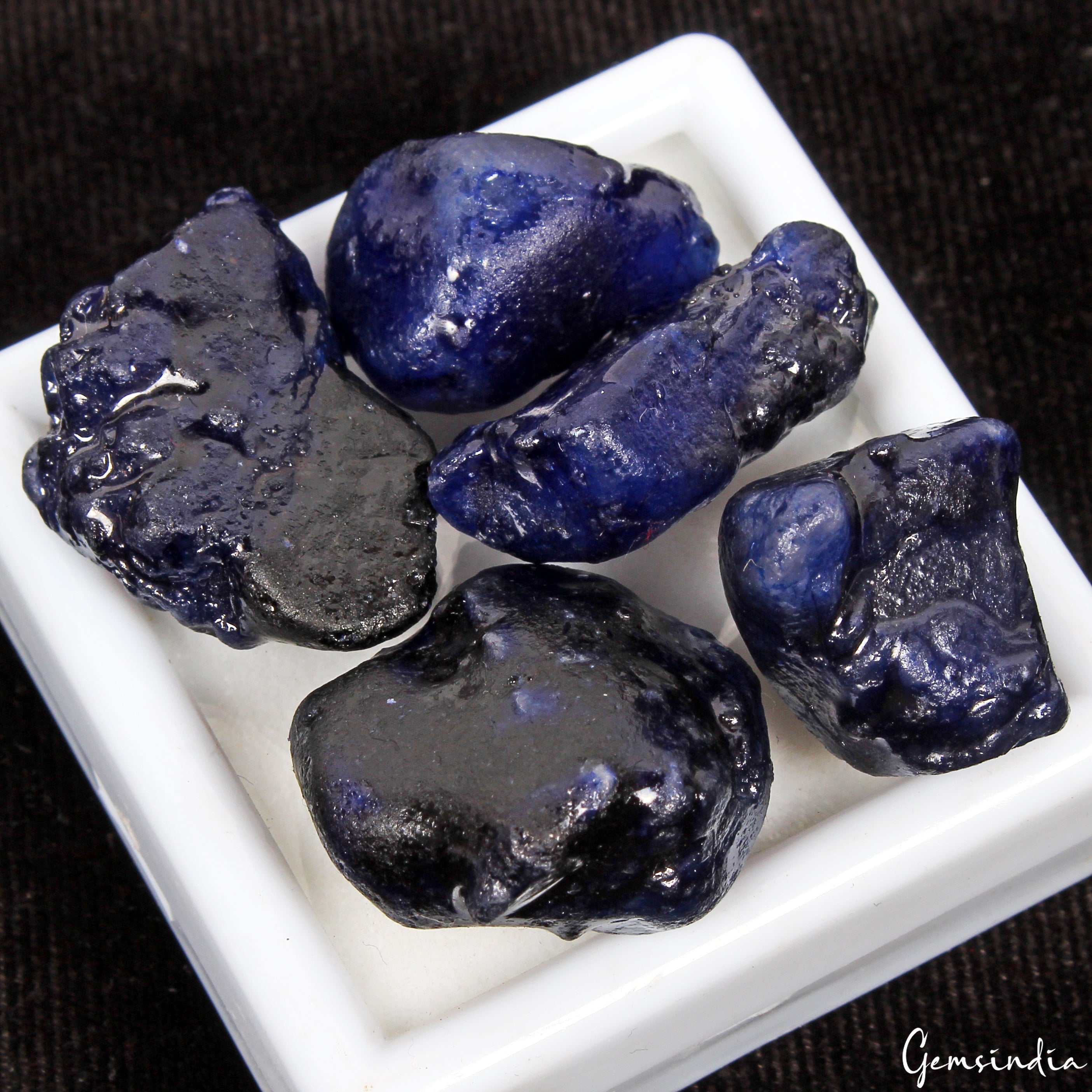 250.10 Ct 100% Natural Rough Ceylon Blue Sapphire Uncut Crystal Loose Gemstones