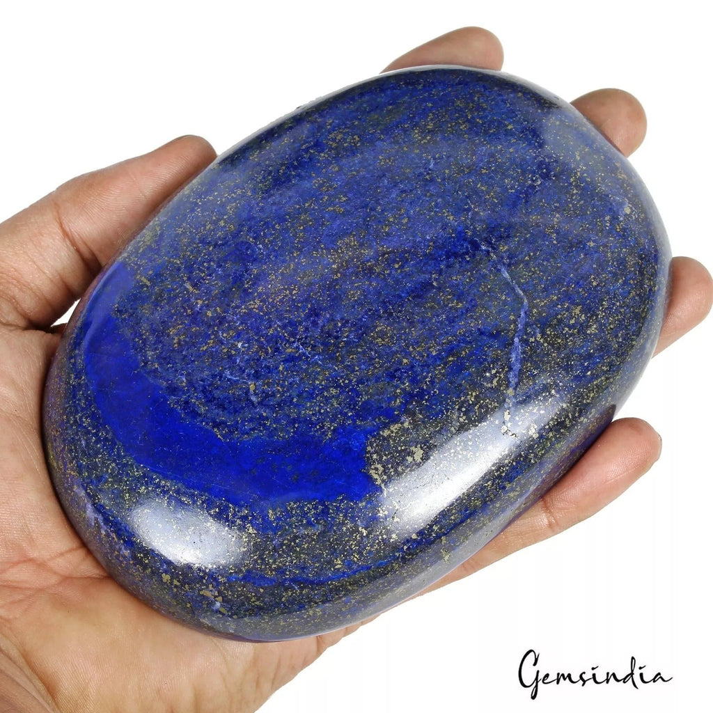 3530 Cts Natural Gold Pyrite Blue Lapis Lazuli Oval Cab Loose Certified Gemstone