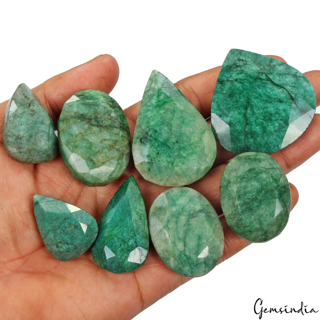 1150 Ct Natural Green Emerald 31-50mm Loose Assorted Cut Huge Gemstones, Brazil