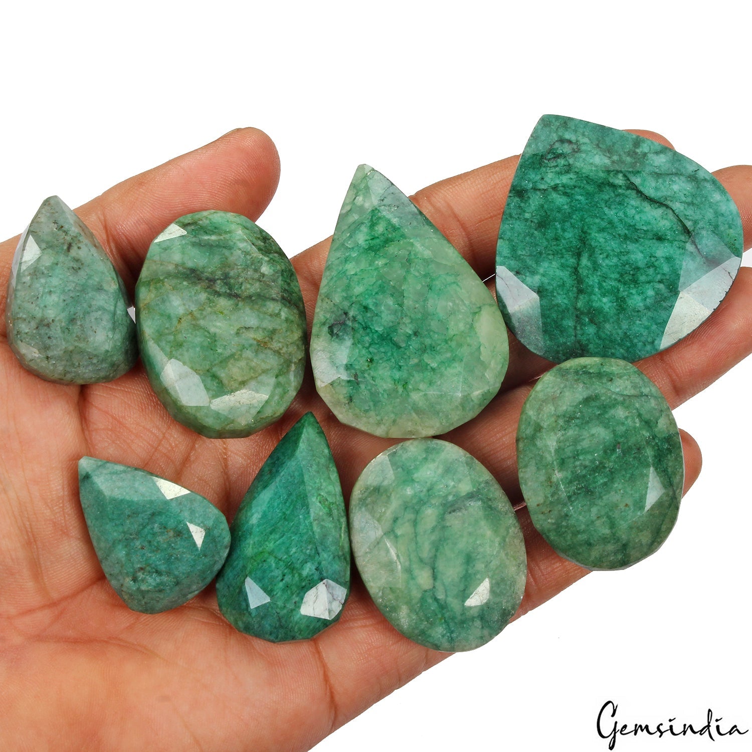 1150 Ct Natural Green Emerald 31-50mm Loose Assorted Cut Huge Gemstones, Brazil