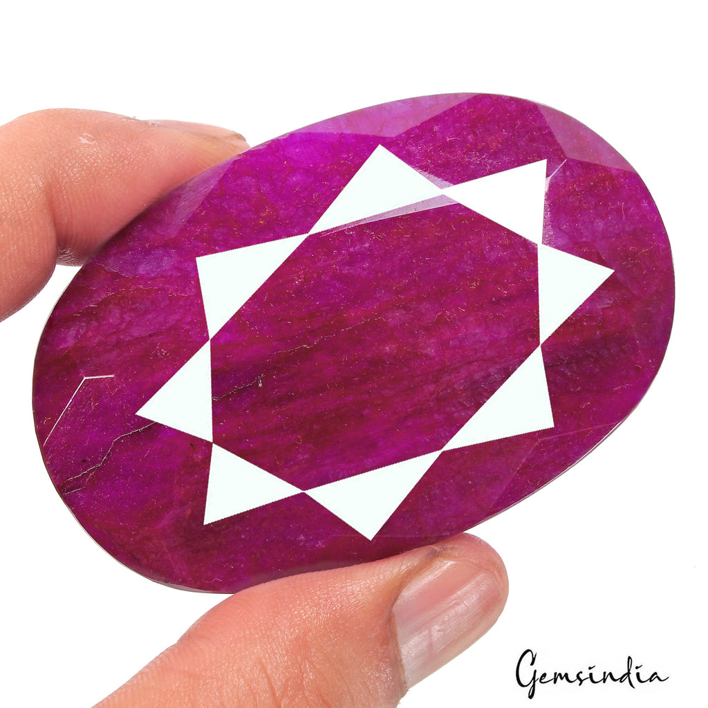 Natural Pink Red Beryl Bixbite Oval Cut Faceted Earth Mined Huge 640 Ct Gemstone