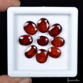 35.20 Ct Natural Untreated Brown Orange Hessonite Garnet Oval Faceted Gems Lot