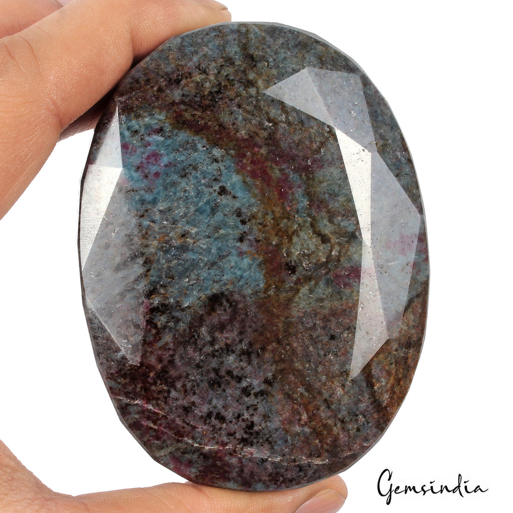 2900 Ct Natural Untreated Ruby Kyanite Oval Cut Faceted Earth Mined Loose Gems
