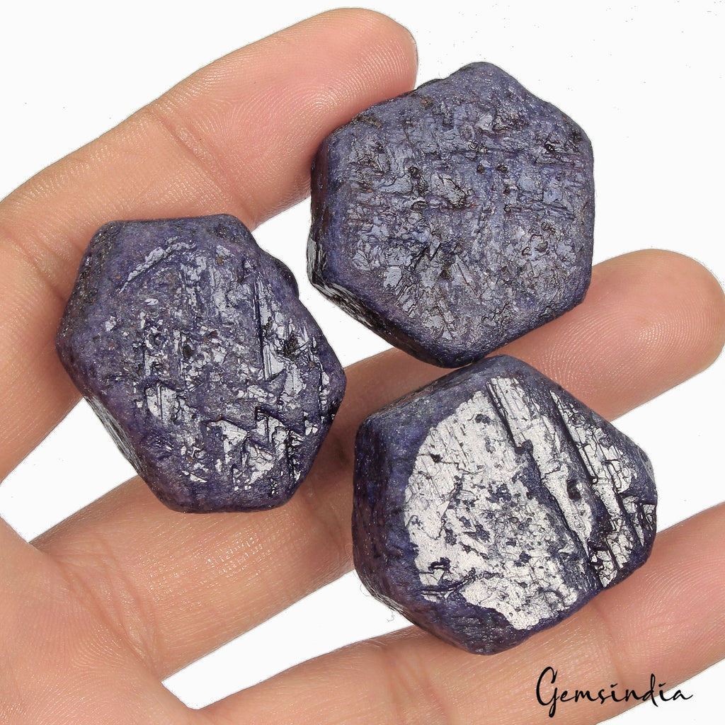 550 Ct Natural Blue Sapphire Uncut Rough Earth Mined Raw Healing Loose Gemstone