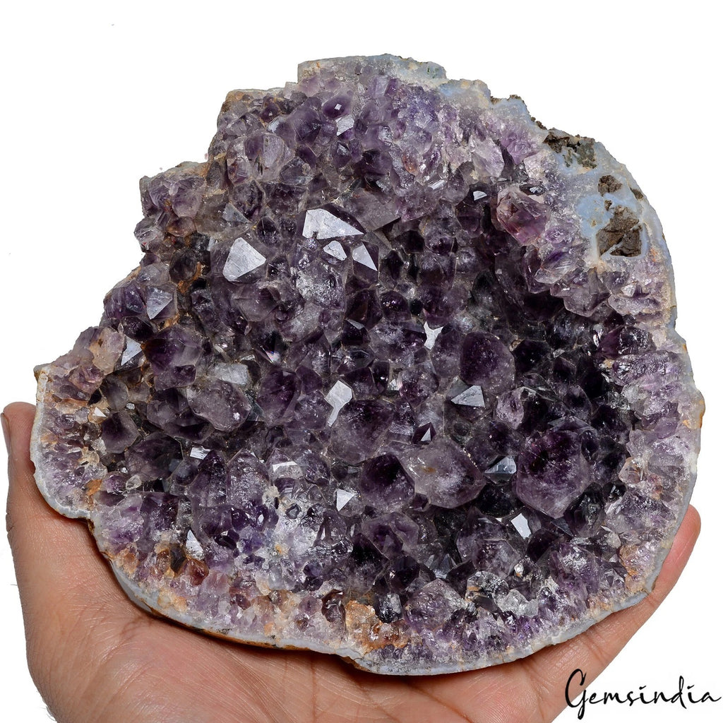 Amethyst Crystal Cluster, Untreated, Purple — 159x149x48 mm, 5480 Ct, Uruguay
