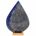 Lapis Lazuli Loose Gemstone, Color Enhanced, Blue — 9 x 6.6 x 2 Inch, 18900 Ct (3.78 Kg), Afghanistan