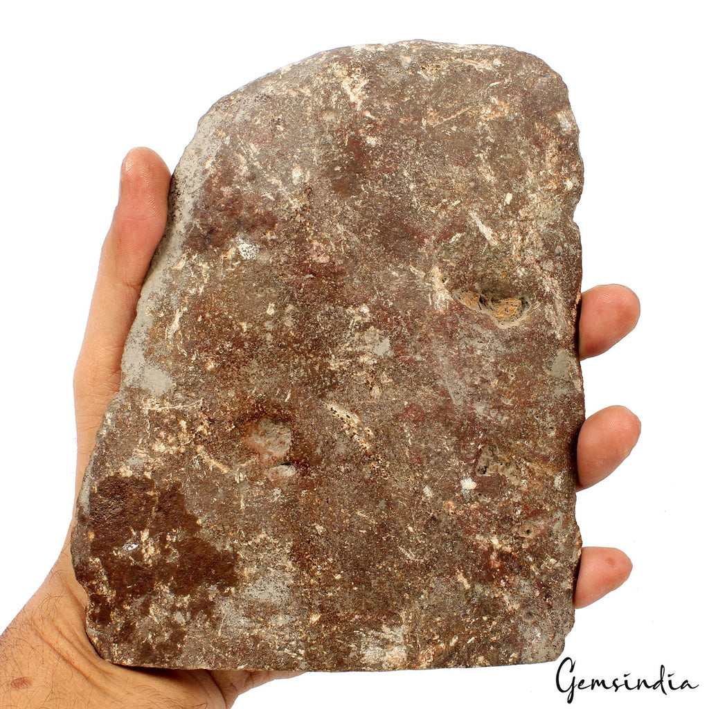 940gram Ruby Kyanite Rough Slab Floral Carved Untreated Crystal Display Specimen