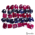 32 Pcs Natural Ruby Sapphire Mix shape/ Cut Loose 11-15mm Jewelry Gemstones Lot