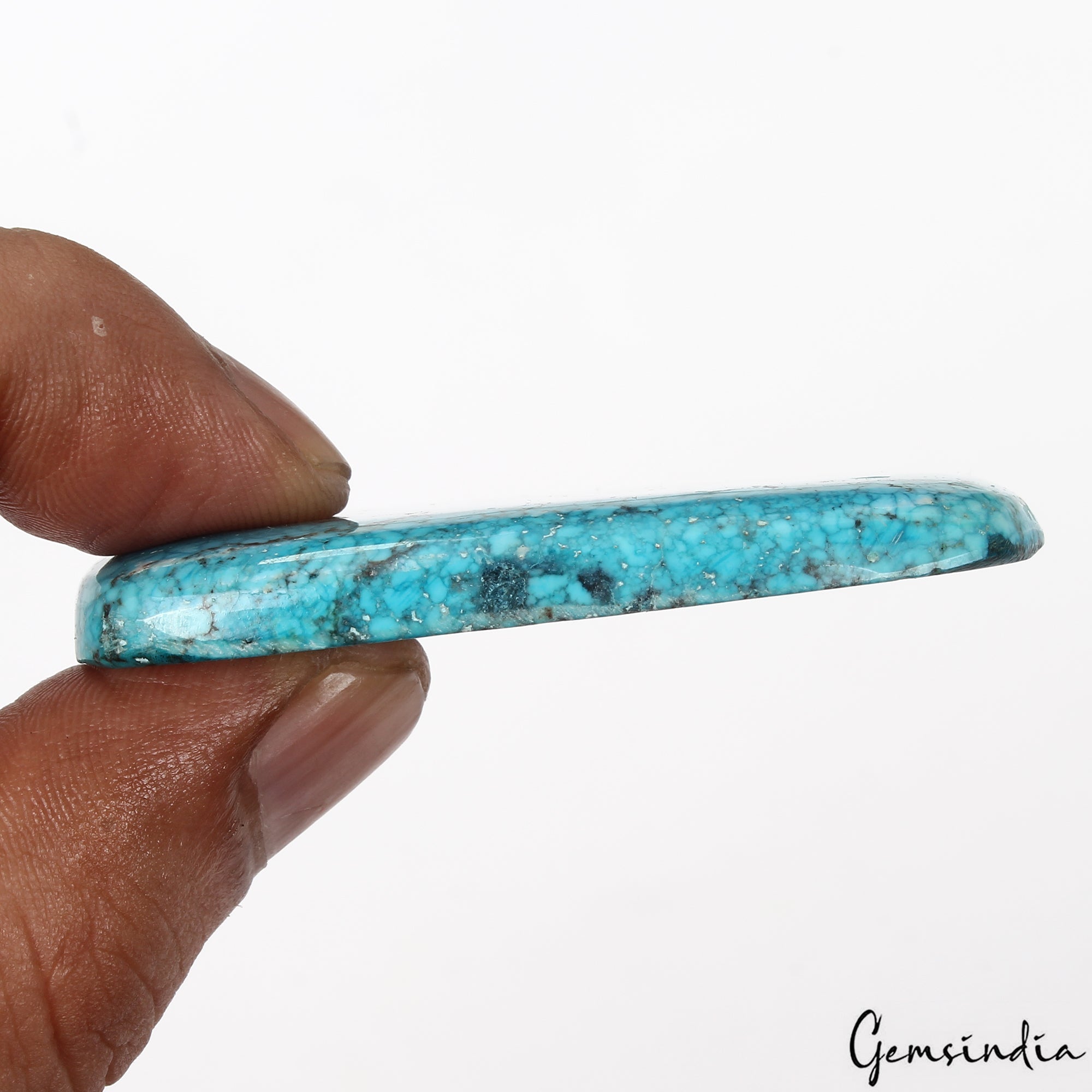 Large 210 Ct Designer Turquoise Blue Oval Shape USA Arizona Loose Cab Gemstone