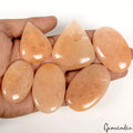 730 Ct Natural Untreated Orange Quartz Mix Cab Loose Gems Lot 6 Pc For Jewelry