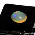 Certified 2.70 Cts Natural Milky white With Multi Shine Opal Oval Cab Loose Gem