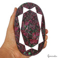 Large 1.4 Kg Natural Huge Green Red Ruby Zoisite Oval Faceted Untreated Gemstone