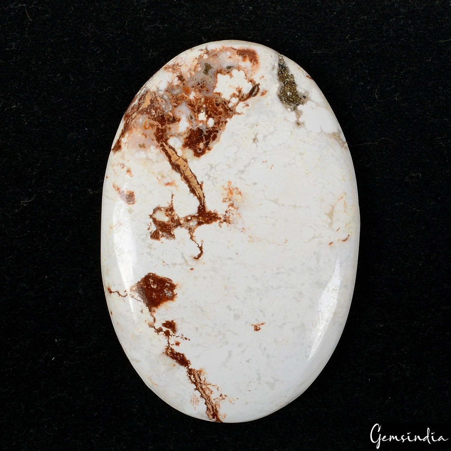 159.30Ct Natural Bi-Color Untreated Nevada USA White Buffalo Turquoise Oval Gem