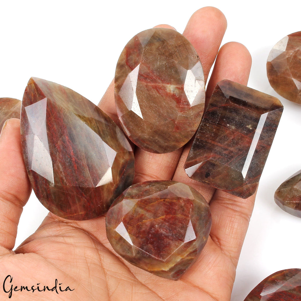 2550 Ct Natural Untreated Brown Sapphire w/ Red Streaks Loose Wholesale Gems Lot