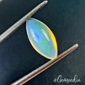 Natural Ethiopian Opal Blue Shine Marquise Cab Loose Gems For Jewelry 1.50 Cts