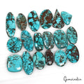 680 Ct/18 Pcs Natural Blue Arizona Spider Web Turquoise Mix Cab Loose Gems Lot