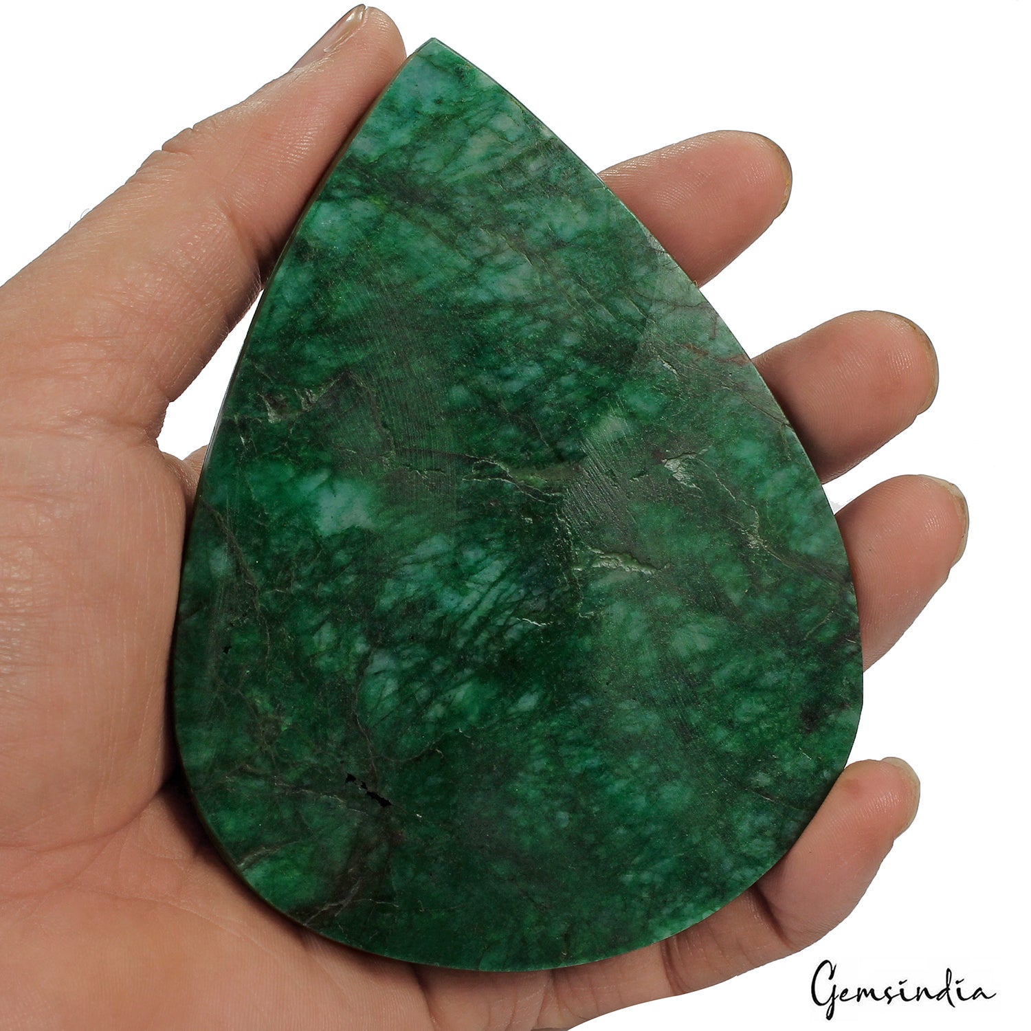 1560 Ct Natural Green Brazilian Emerald Pear Carving Earth Mined Huge Size Gems