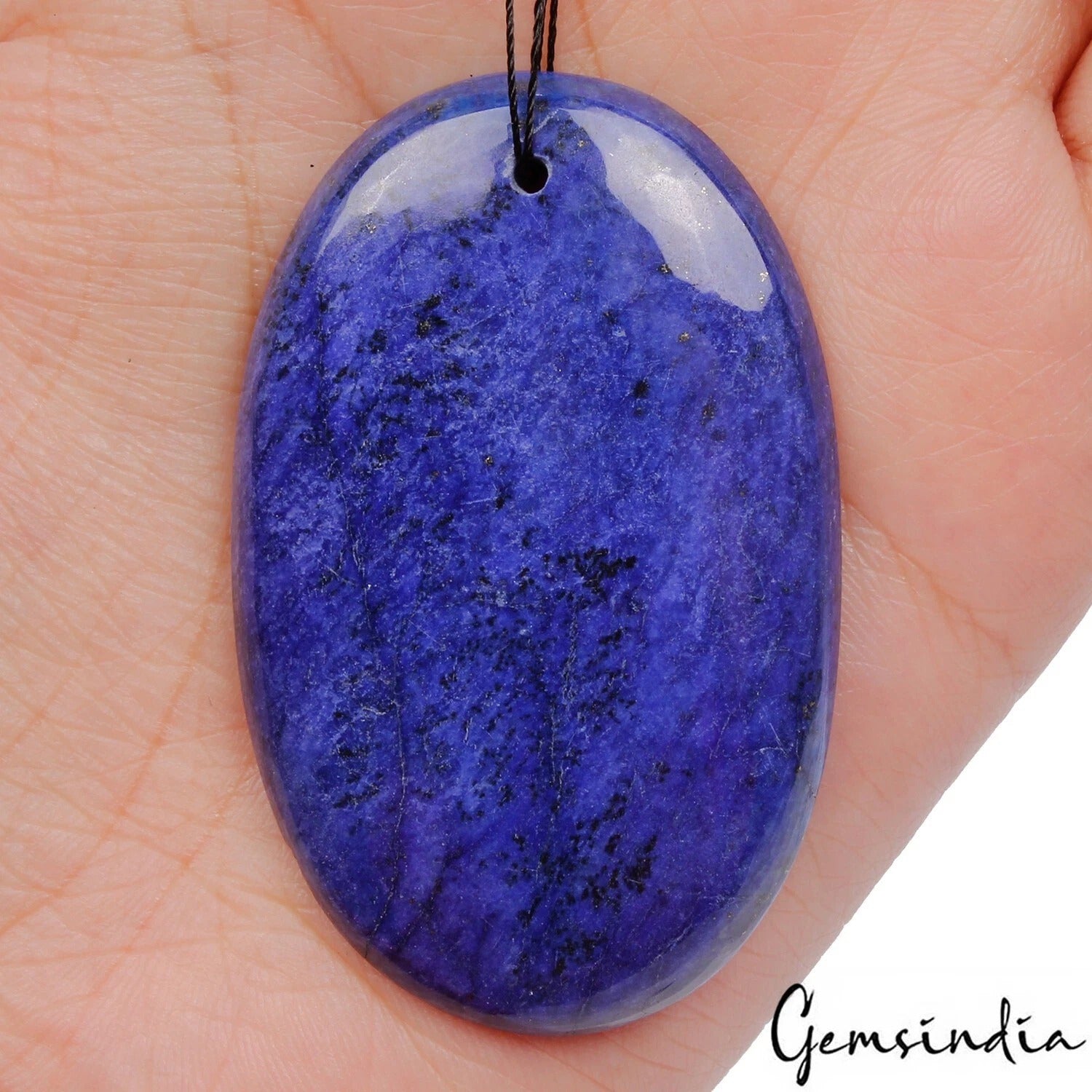 Lapis Lazuli Beaded Strand, Blue — 55 x 37 x 6mm, 136.60 Ct