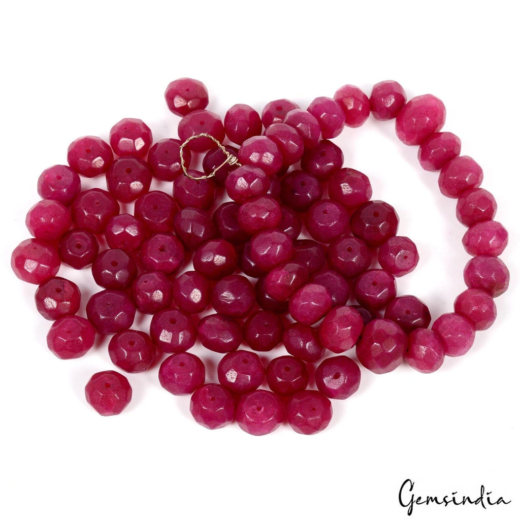 1000Ct Earth Mined Genuine Round Cut Red Quartz Loose Beads For DIY Jewelry 80Pc