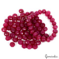 1000Ct Earth Mined Genuine Round Cut Red Quartz Loose Beads For DIY Jewelry 80Pc