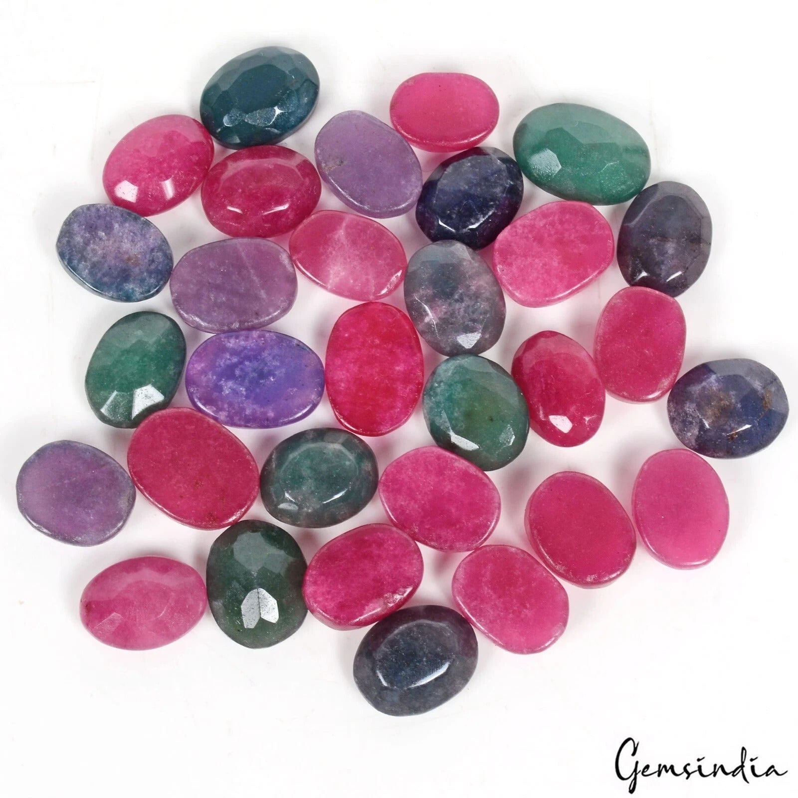 Onyx Lot, Loose Gemstone, Untreated, Multi-Color — 31 Pieces, 17mm to 22mm, 500 Ct, Madagascar