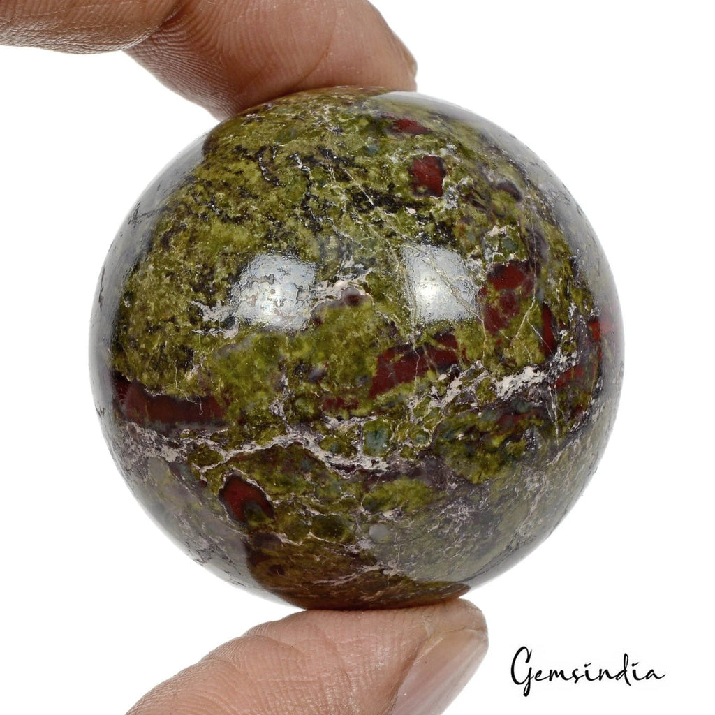 550 Cts Natural Untreated Bi Color Jasper Healing Crystal Sphere Gem With Stand