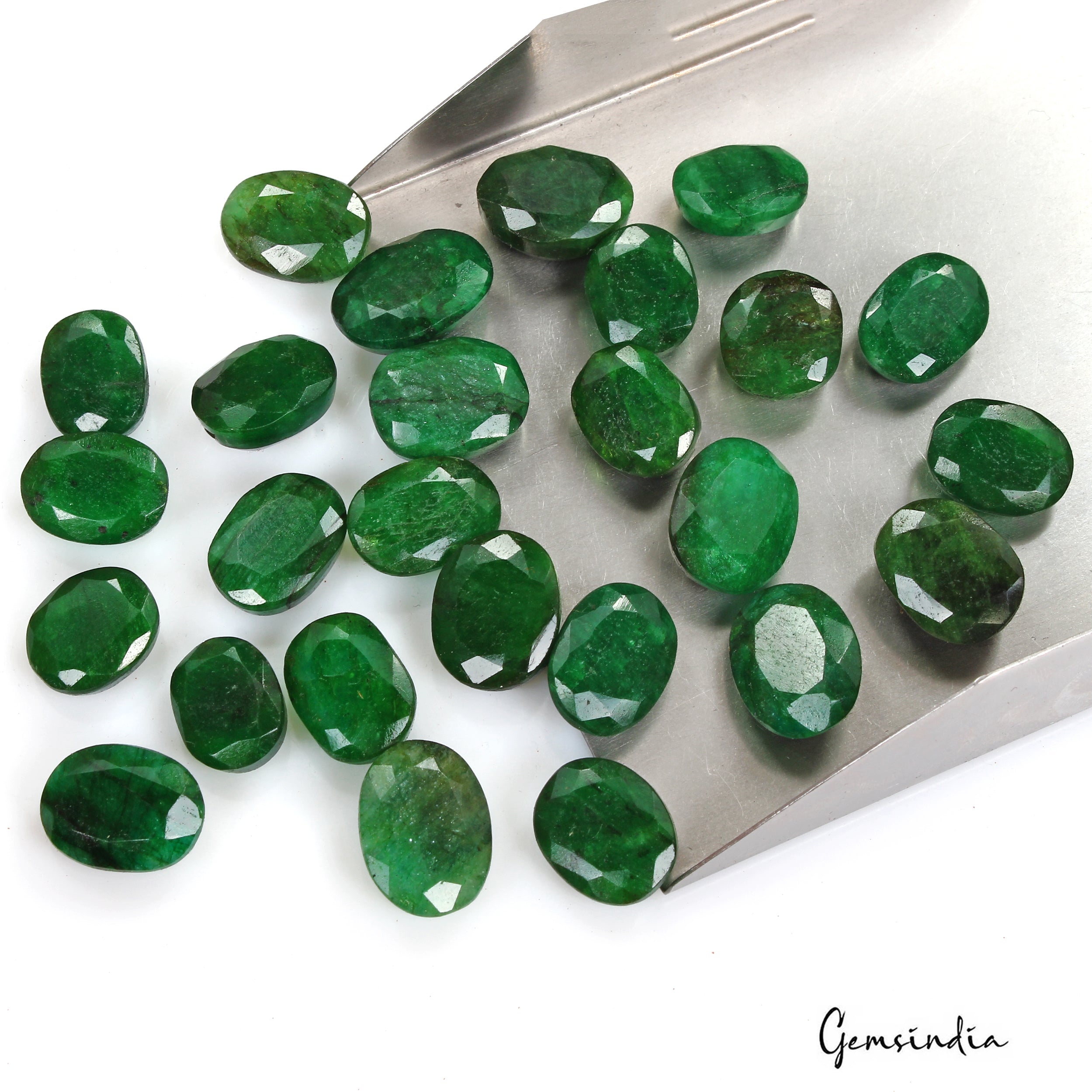 310 Ct Natural Finest Green Emerald Oval Cut Loose AAA Grade 14-18mm Gems Lot