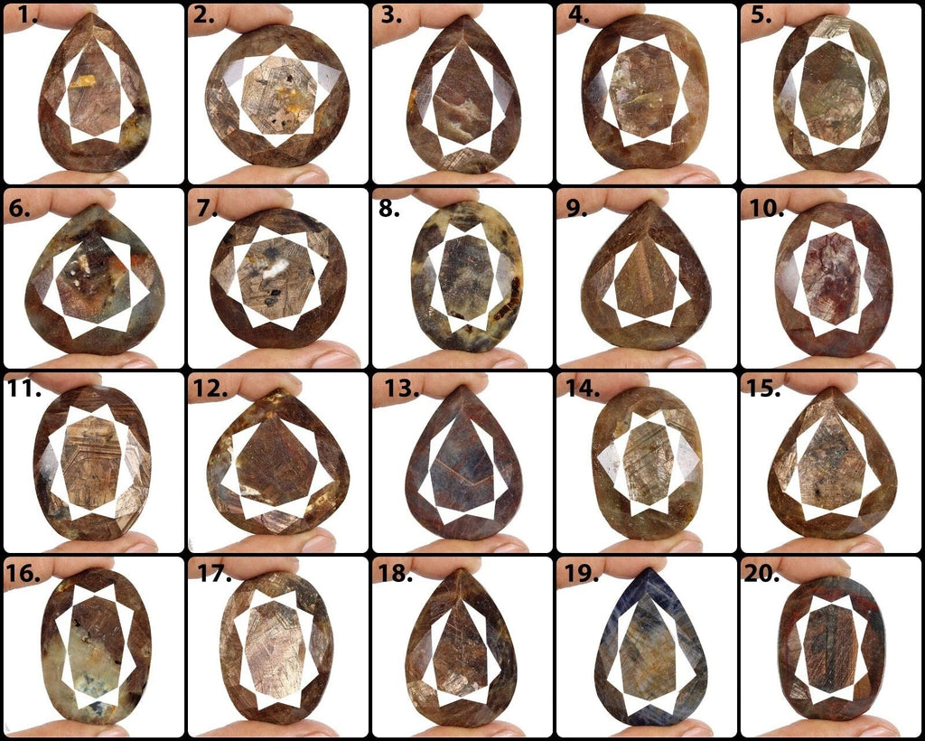 Certified 8265 Ct Natural Untreated Brown Sapphire Mix Cut Loose Gemstone~20 Pcs