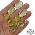 197.80Ct Natural Lemon Quartz Citrine Beautiful Carving Mix Shape Untreated Gems