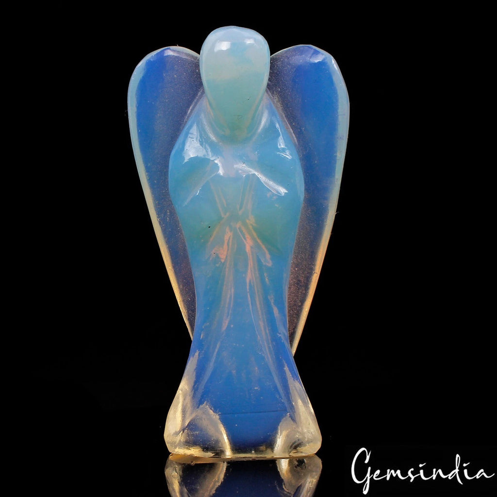 Opal Angel Figurine — 52x25x13 mm, 92.20 Ct