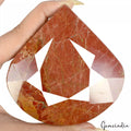 1840 Ct Natural Untreated Red Jasper Pear Faceted Cut Huge Loose Museum Size Gem