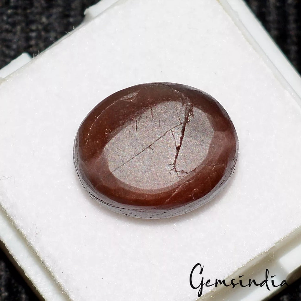 Natural Untreated Spectrolite Cats Eye Oval Cab Loose Certified Gemstone 9.00 Ct