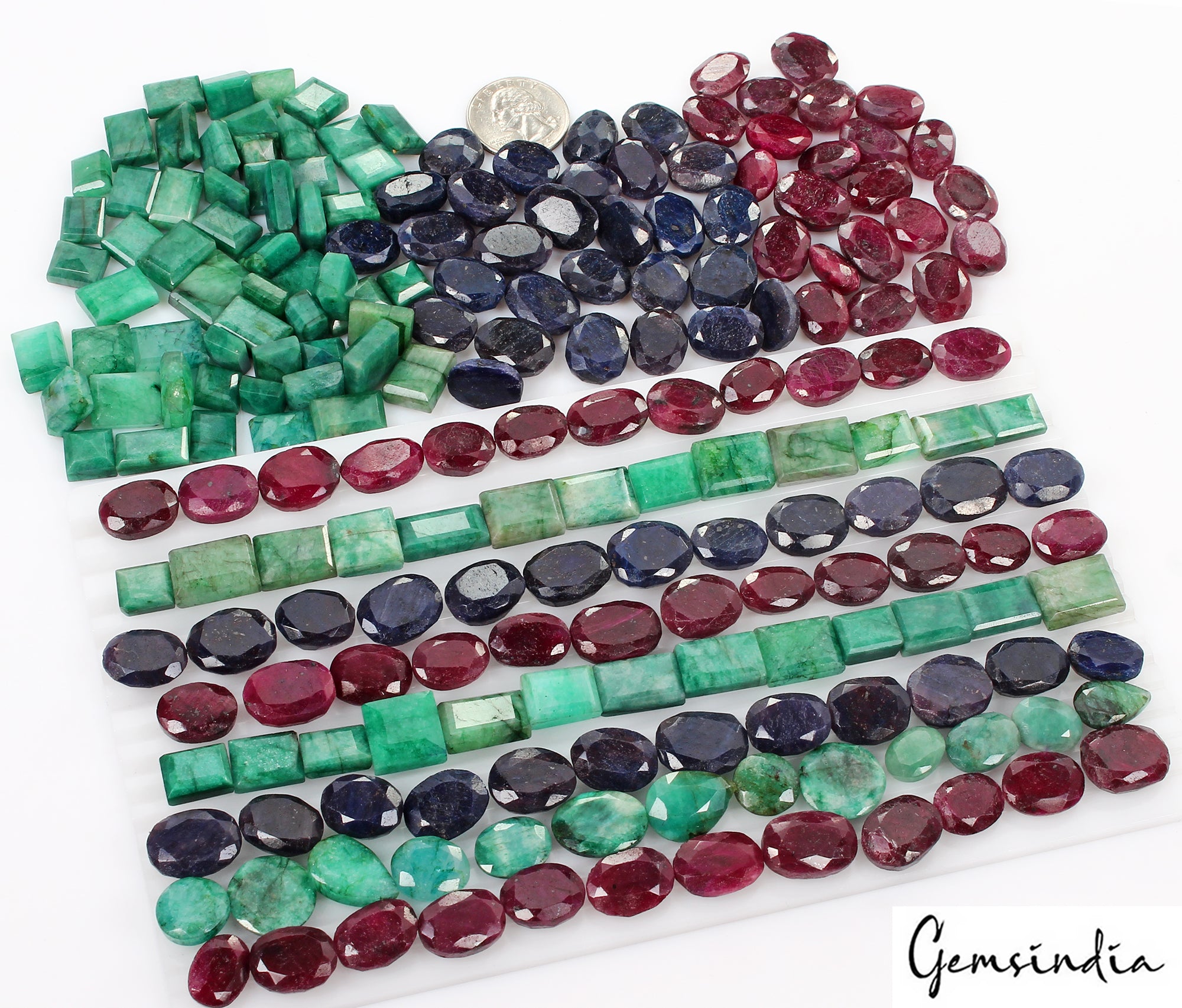Ruby Lot, Loose Gemstone, Color Enhanced — 204 Pieces, 10mm to 21mm, 3040 Ct