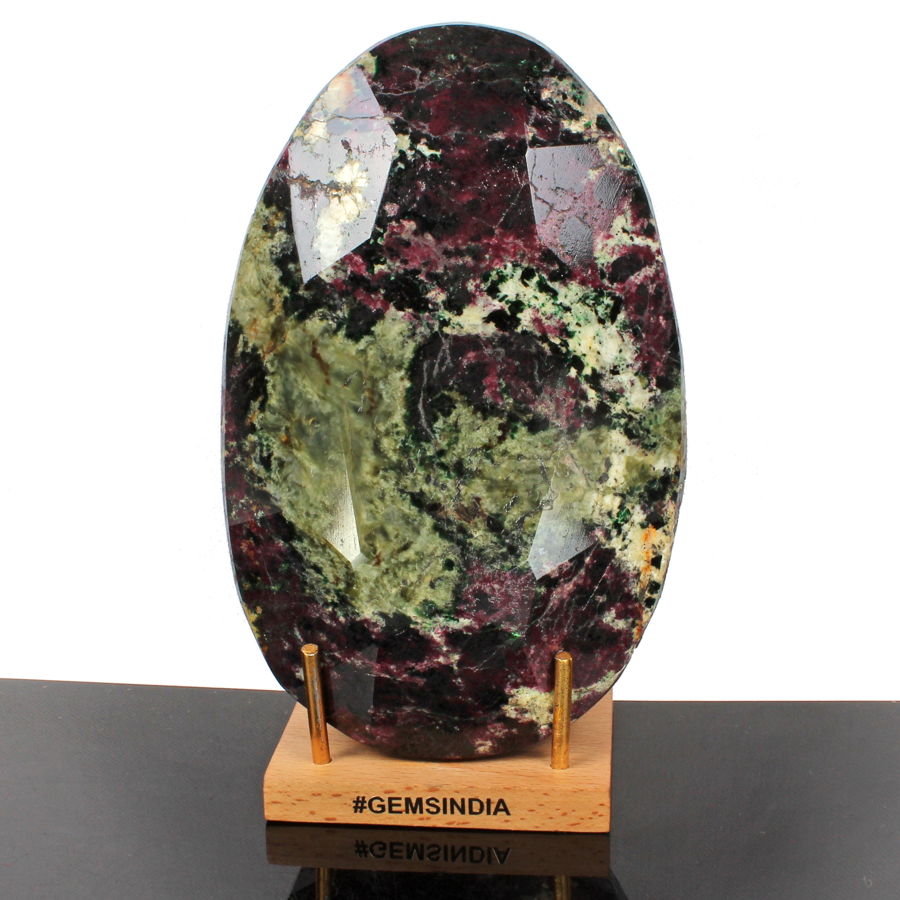 Natural Ruby Zoisite 2.4 Kg Earth Mined Rose Oval Cut Museum Grade Rare Gemstone