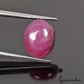 Certified 4.90 Ct Natural Pink Star Ruby Oval Cab Precious Loose Gem For Ring-RH