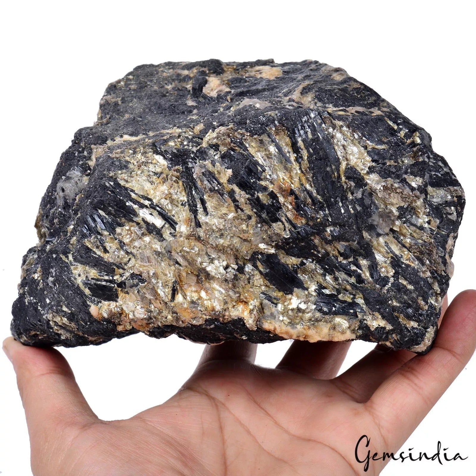 2.7Kg Natural Black Tourmaline Original Specimen Quartz Crystal Rough Stone Rock