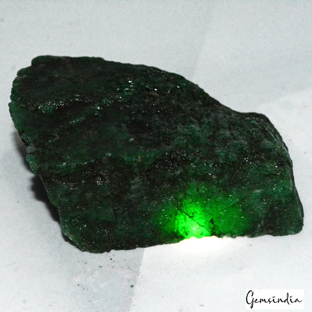 Natural Healing Crystal Uncut Raw Rock Rough Green Brazilian 720 Ct Loose Gems