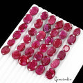 440 ct Natural Red Bixbite Beryl USA 36 Pcs Oval Cut Loose Gemstones For Jewelry