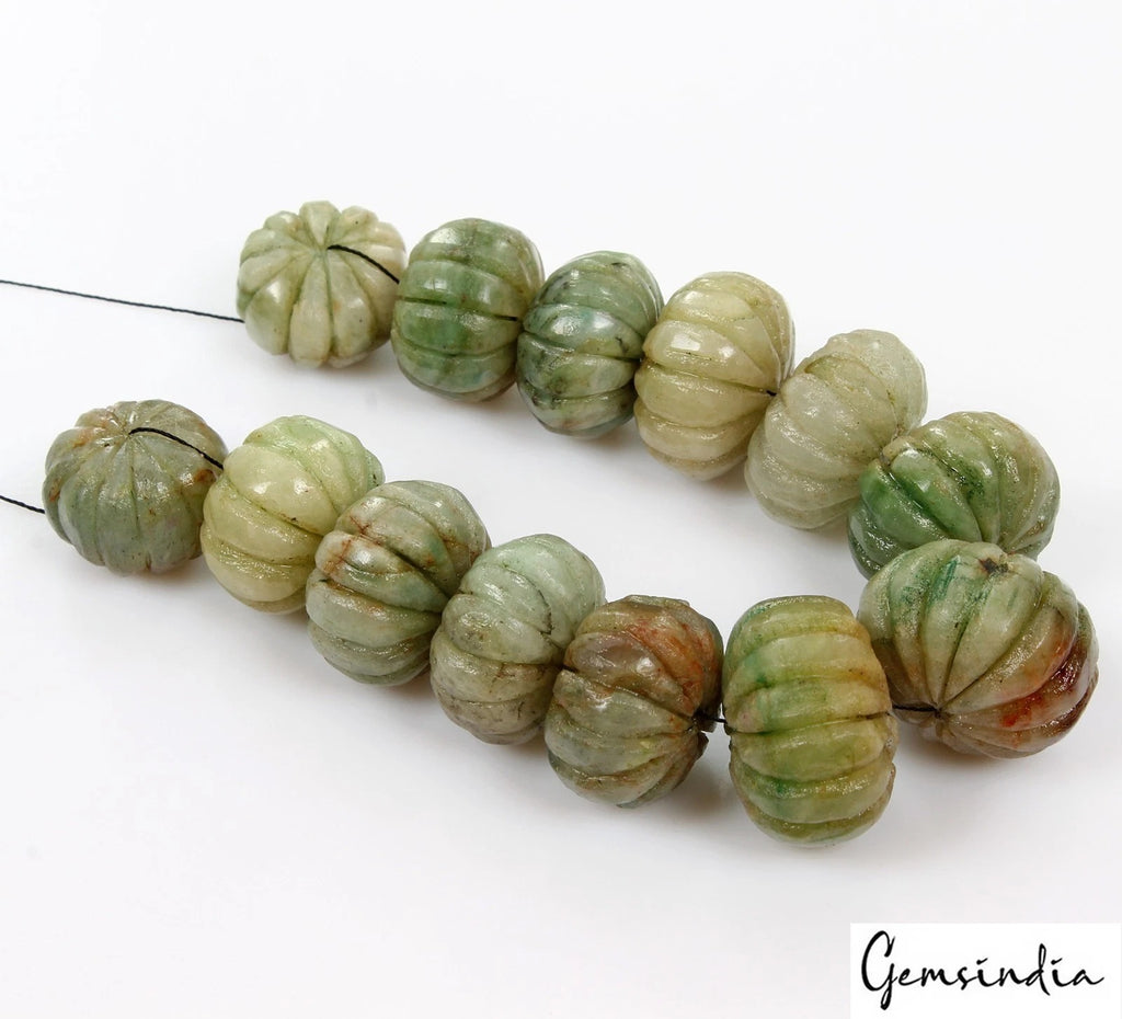 Emerald Beaded Strand, Color Enhanced, Green — 20mm to 24mm, 700 Ct, Brazil